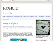 Tablet Screenshot of octpowrimo.com
